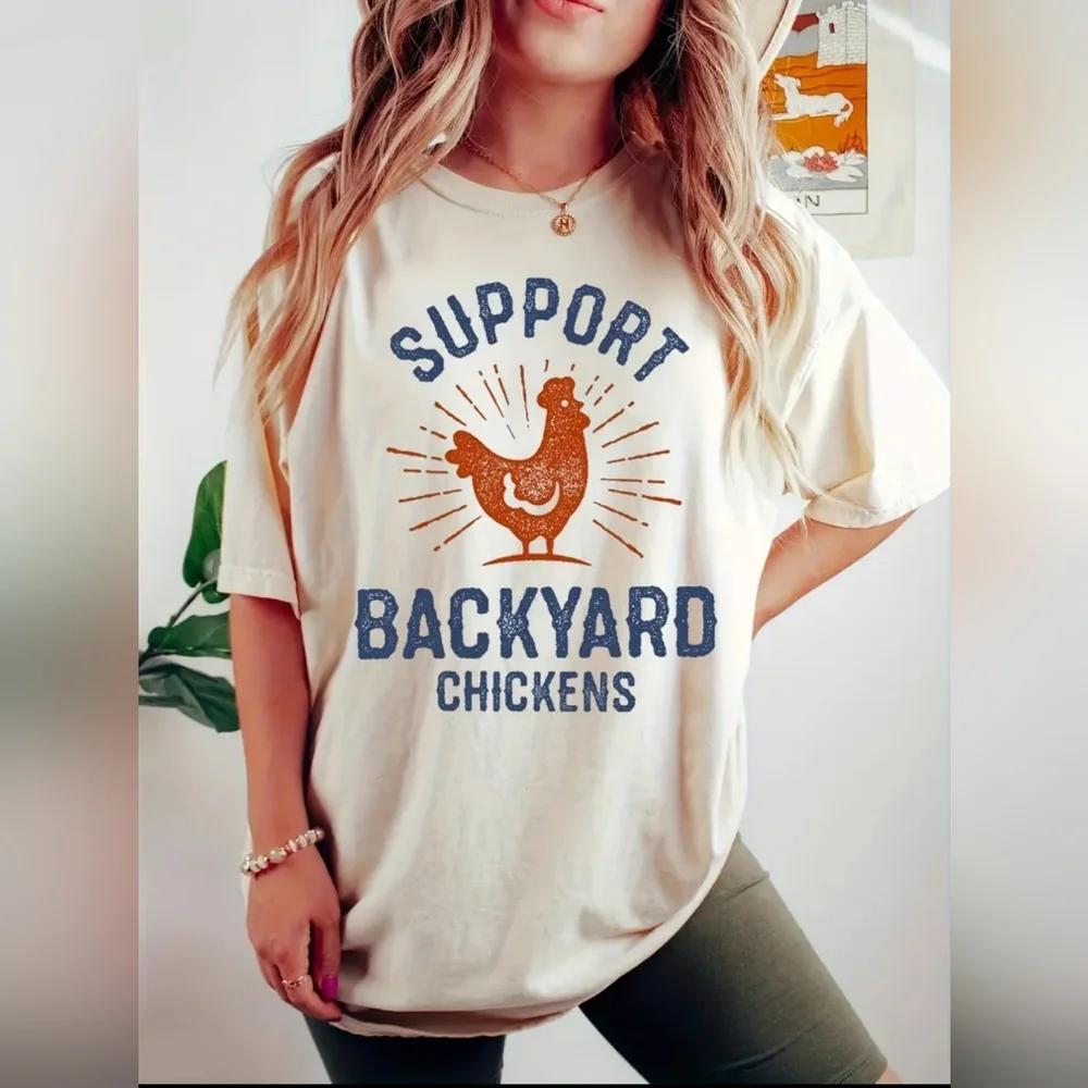 Chicken t-shirt vintage Inspired - Picture 1 of 2